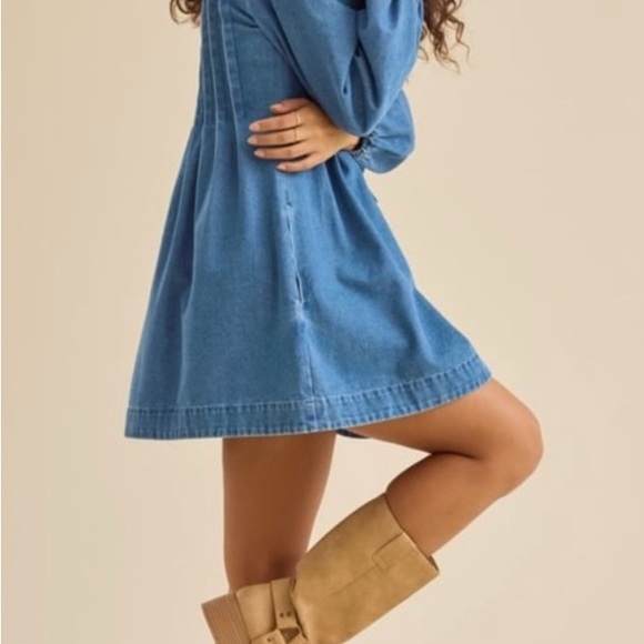 Altar’d Stare Denim Dress - Picture 2 of 3